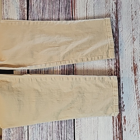 NEW STYLE & CO TAN TUMMY CONTROL CAPRI PANTS - Picture 3 of 11